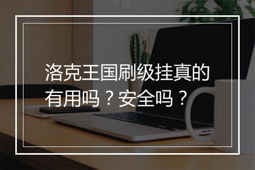 洛克王国刷级挂真的有用吗？安全吗？
