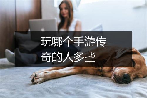 玩哪个手游传奇的人多些