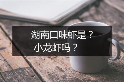 湖南口味虾是？ 小龙虾吗？