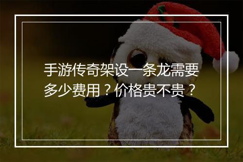 手游传奇架设一条龙需要多少费用？价格贵不贵？