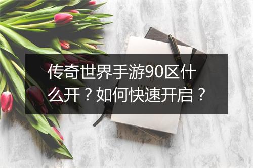 传奇世界手游90区什么开？如何快速开启？