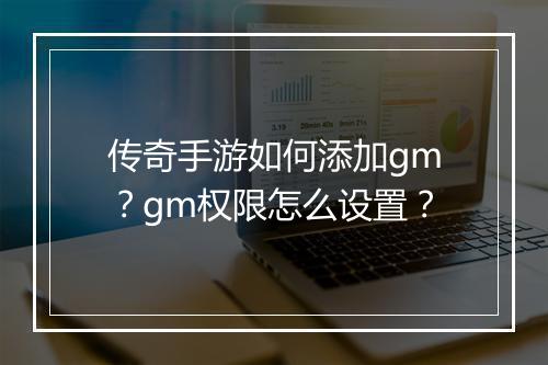 传奇手游如何添加gm？gm权限怎么设置？