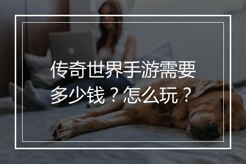传奇世界手游需要多少钱？怎么玩？