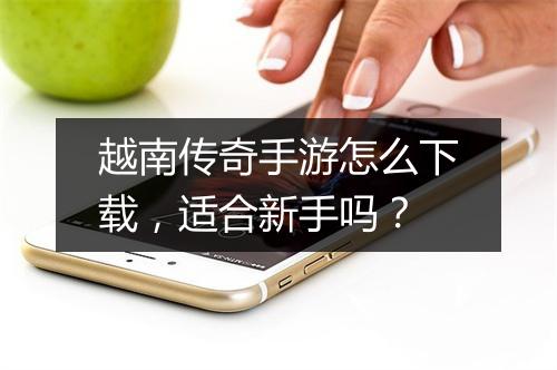 越南传奇手游怎么下载，适合新手吗？