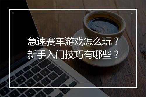 急速赛车游戏怎么玩？新手入门技巧有哪些？