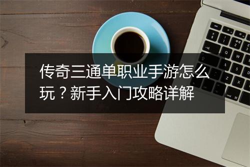 传奇三通单职业手游怎么玩？新手入门攻略详解
