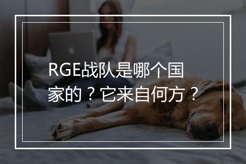 RGE战队是哪个国家的？它来自何方？