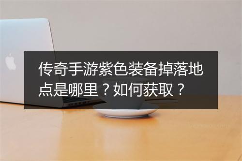 传奇手游紫色装备掉落地点是哪里？如何获取？
