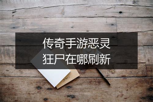 传奇手游恶灵狂尸在哪刷新