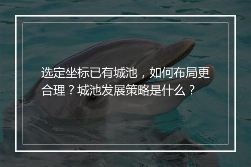 选定坐标已有城池，如何布局更合理？城池发展策略是什么？