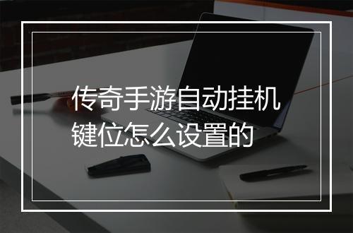 传奇手游自动挂机键位怎么设置的