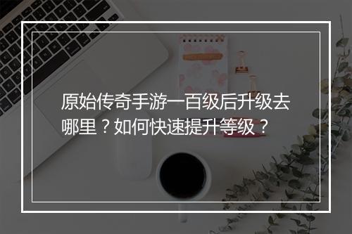 原始传奇手游一百级后升级去哪里？如何快速提升等级？