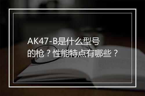 AK47-B是什么型号的枪？性能特点有哪些？