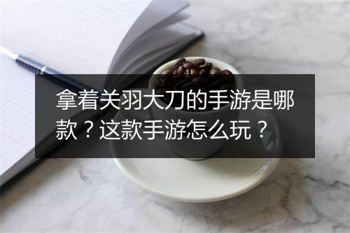 拿着关羽大刀的手游是哪款？这款手游怎么玩？