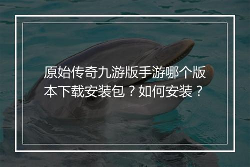 原始传奇九游版手游哪个版本下载安装包？如何安装？