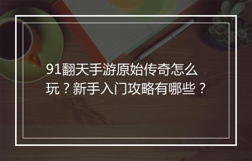 91翻天手游原始传奇怎么玩？新手入门攻略有哪些？