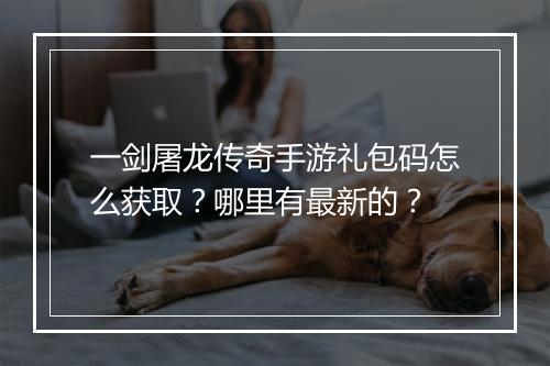 一剑屠龙传奇手游礼包码怎么获取？哪里有最新的？