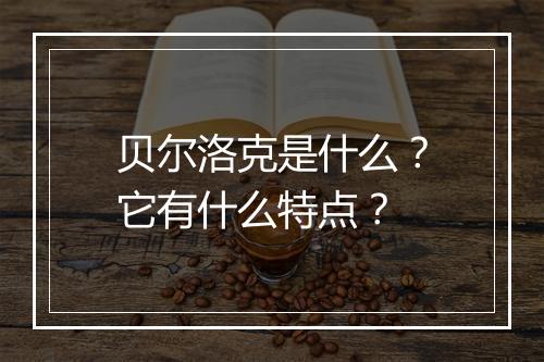 贝尔洛克是什么？它有什么特点？