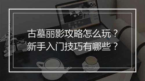 古墓丽影攻略怎么玩？新手入门技巧有哪些？