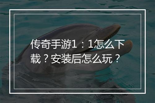 传奇手游1：1怎么下载？安装后怎么玩？