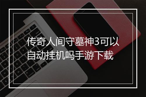 传奇人间守墓神3可以自动挂机吗手游下载