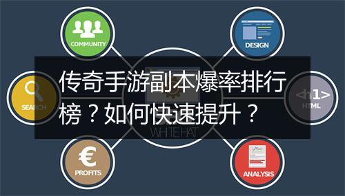 传奇手游副本爆率排行榜？如何快速提升？