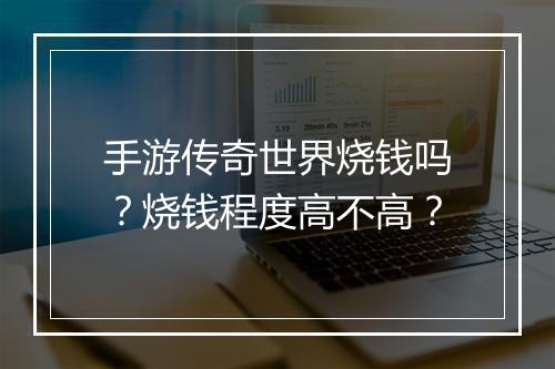 手游传奇世界烧钱吗？烧钱程度高不高？