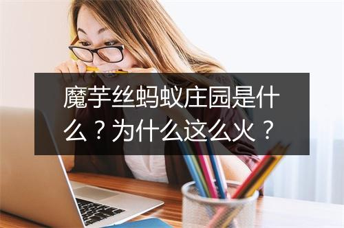 魔芋丝蚂蚁庄园是什么？为什么这么火？