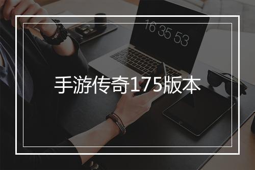 手游传奇175版本