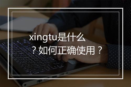 xingtu是什么？如何正确使用？