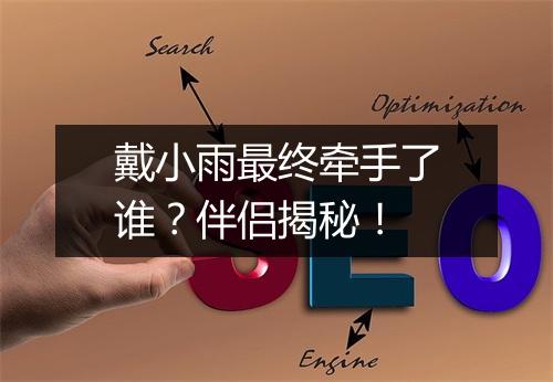 戴小雨最终牵手了谁？伴侣揭秘！