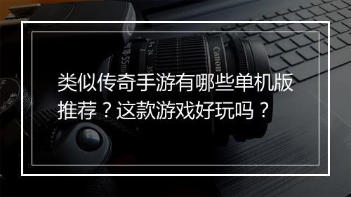 类似传奇手游有哪些单机版推荐？这款游戏好玩吗？