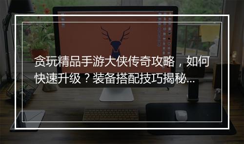贪玩精品手游大侠传奇攻略，如何快速升级？装备搭配技巧揭秘？