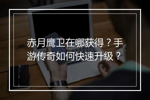 赤月鹰卫在哪获得？手游传奇如何快速升级？