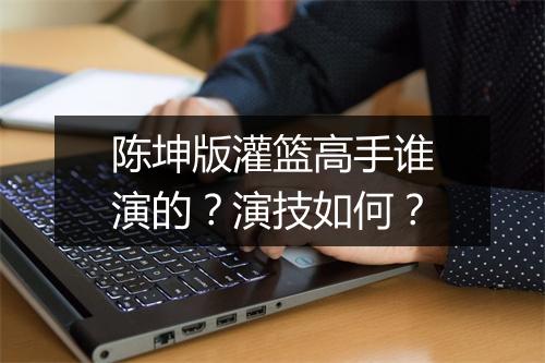 陈坤版灌篮高手谁演的？演技如何？