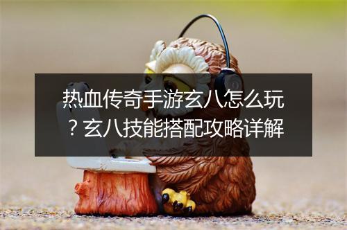 热血传奇手游玄八怎么玩？玄八技能搭配攻略详解