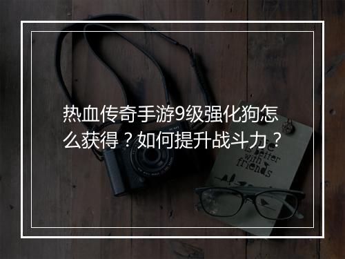 热血传奇手游9级强化狗怎么获得？如何提升战斗力？