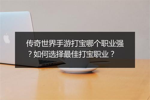 传奇世界手游打宝哪个职业强？如何选择最佳打宝职业？