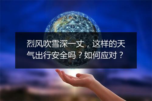 烈风吹雪深一丈，这样的天气出行安全吗？如何应对？