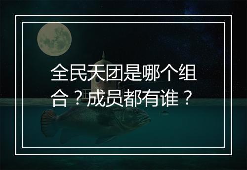 全民天团是哪个组合？成员都有谁？