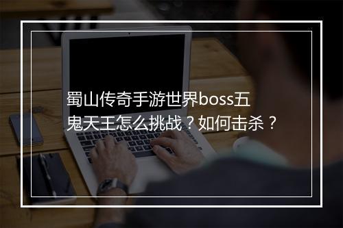 蜀山传奇手游世界boss五鬼天王怎么挑战？如何击杀？