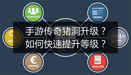 手游传奇猪洞升级？如何快速提升等级？