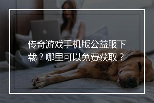 传奇游戏手机版公益服下载？哪里可以免费获取？