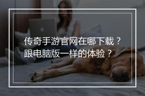 传奇手游官网在哪下载？跟电脑版一样的体验？