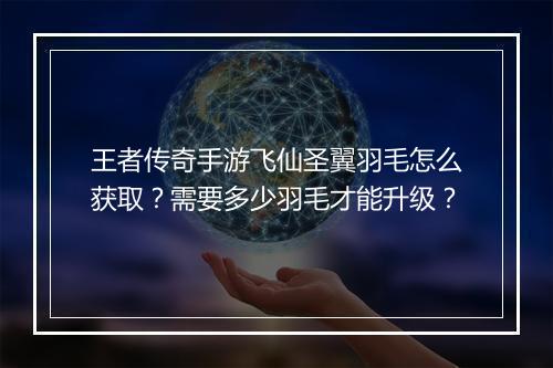王者传奇手游飞仙圣翼羽毛怎么获取？需要多少羽毛才能升级？