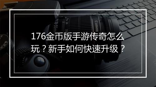 176金币版手游传奇怎么玩？新手如何快速升级？