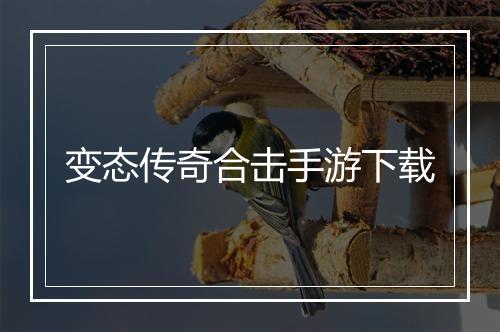 变态传奇合击手游下载