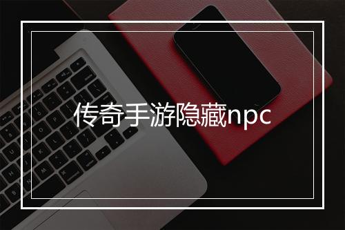 传奇手游隐藏npc