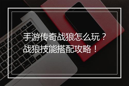 手游传奇战狼怎么玩？战狼技能搭配攻略！