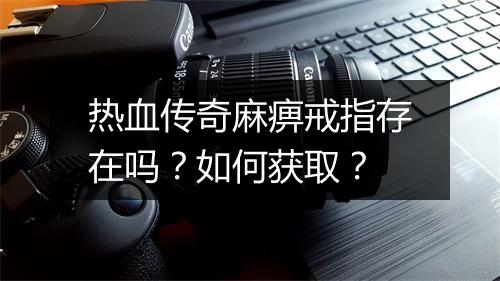 热血传奇麻痹戒指存在吗？如何获取？